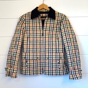 NWOT $159 TALBOTS plaid puffer (size small p)